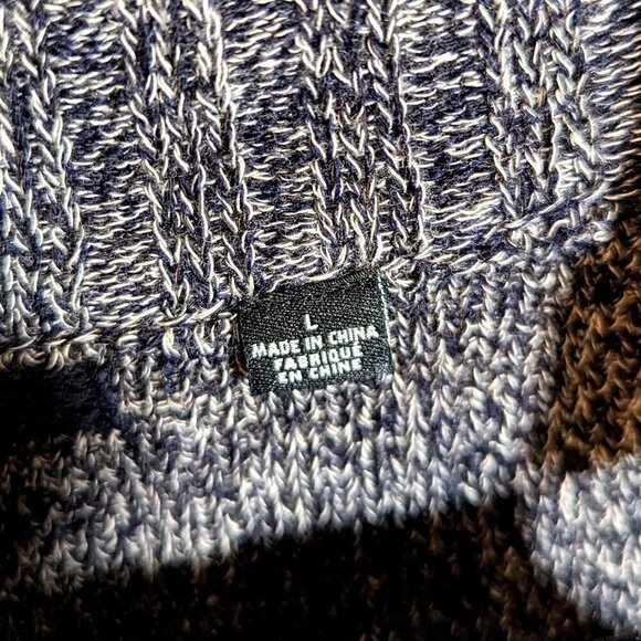 Anthropologie Knitted & Knotted Merino Wool Asymmetric Wrap Sweater Gray Large - Picture 7 of 10